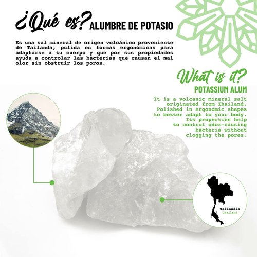 Vital Green Crystal Potassium Alum Deodorant – Unscented Mineral Deodorant For Men, Women And Athletes -3.53oz / 100 g (12 Units)