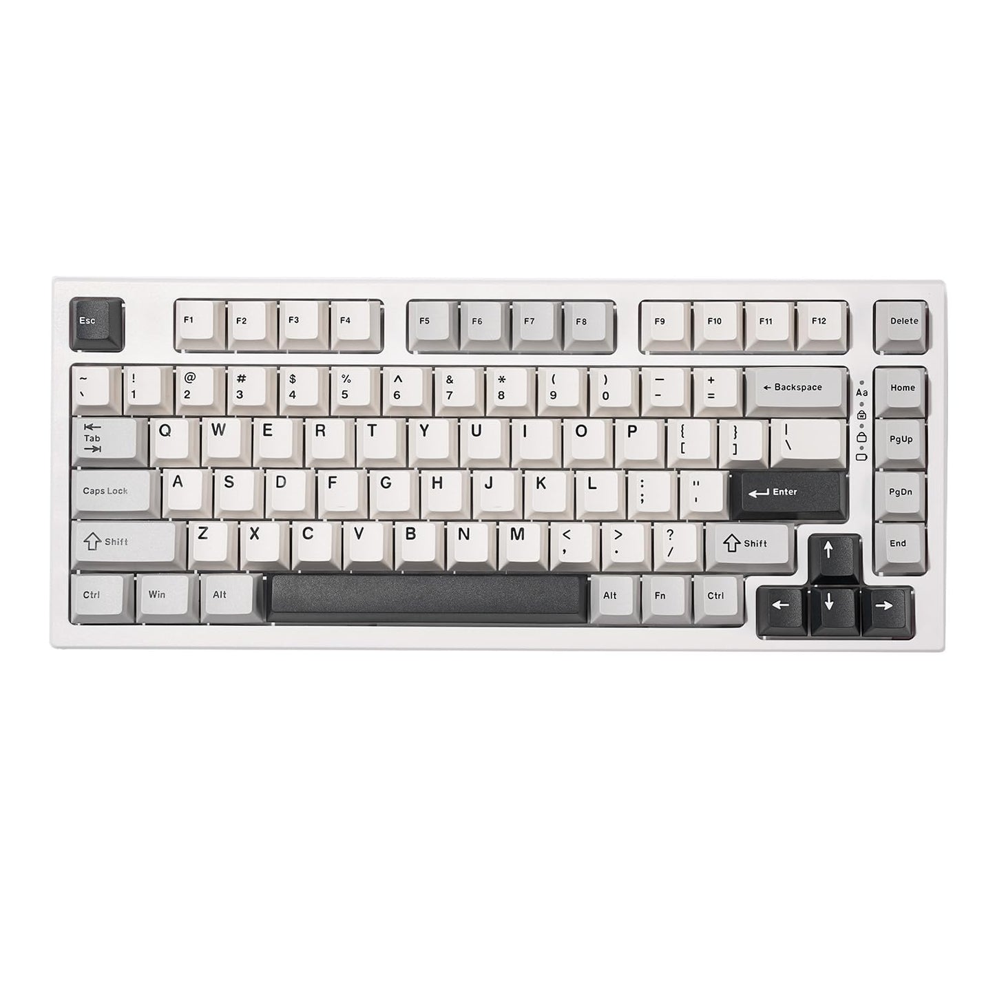 YUNZII YZ75 75% Hot Swappable Wireless Gaming Mechanical Keyboard, RGB Backlights, BT5.0/2.4G/USB-C, Dye Sub PBT Keycaps for Linux/Win/Mac(Gateron G Pro Yellow, White)