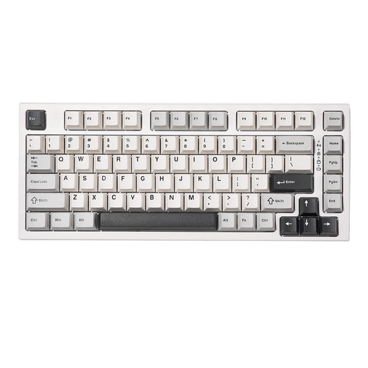YUNZII YZ75 75% Hot Swappable Wireless Gaming Mechanical Keyboard, RGB Backlights, BT5.0/2.4G/USB-C, Dye Sub PBT Keycaps for Linux/Win/Mac(Gateron G Pro Yellow, White)