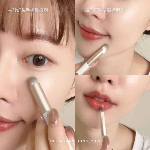 Solone Gorgeous Mini Makeup Brush Set (9pcs) Travel-Sized Brushes with Synthetic Wood Handles - Powder, Contour, Blush, Eyeshadow, Blending, Pencil, Detailed, and Accent Brushes; Vegan & Cruelty Free