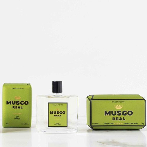 Claus Porto - Musgo Real Cologne Classic Scent | Timeless, Invigorating, Alluring | Citrus, Bergamot, Patchouli, Musk (100 mL | 3.4 fl oz)
