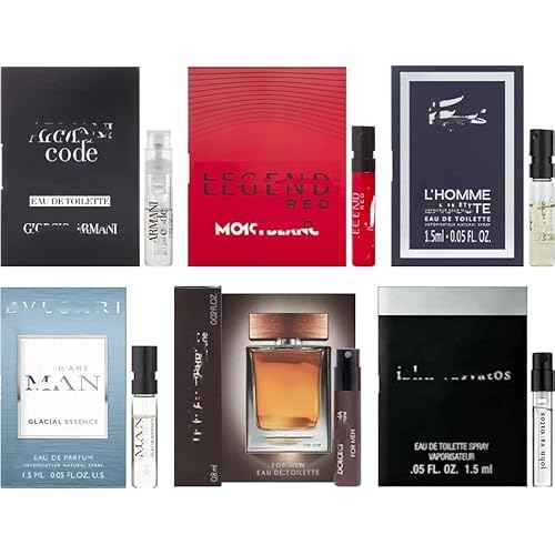 Men's Popular Designer Fragrance Sampler (6 count) - Lot of Cologne Sample Vials