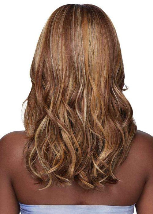 Outre Airtied 100% Fully Hand-Tied Wig - Human Hair Blend - Loose Body Wave 18" (DARK BROWN 2)