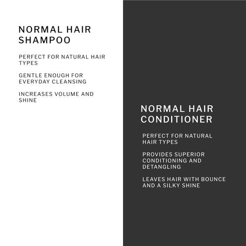 SACHAJUAN Normal Hair Shampoo and Conditioner Set | Ocean Silk Technology for Everyday Cleansing, Volume & Shine | Lightweight Hydration & Detangling | Vegan & Paraben-Free | Pack of 2 (8.4 oz)