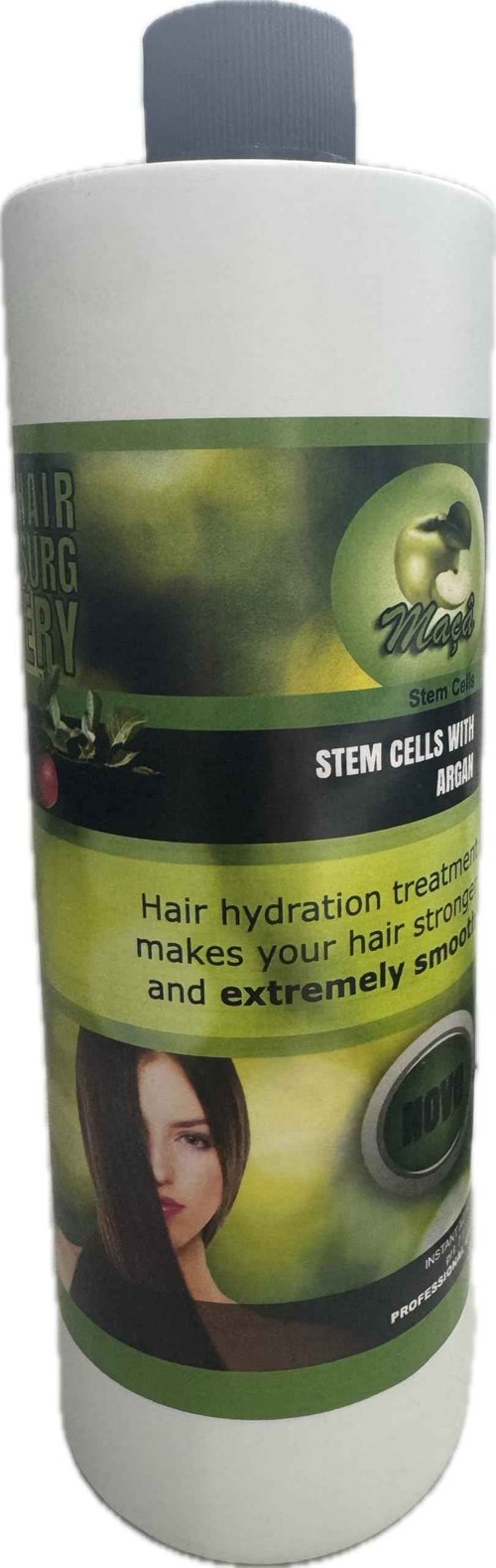 Cirugia Capilar De Celulas Madres De Manzana Con Argan (32 oz + Shampoo) Alisado Perfecto Y natural. (16oz)