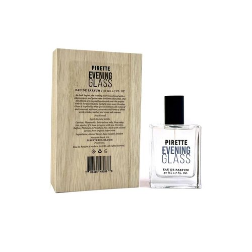 PIRETTE Evening Glass Eau de Parfum Spray for Women, Beach-Inspired, Long Lasting Womens Perfume with Notes of Dark Coconut, Warm Wood, Smoky Vanilla & Sea Salt, Daily Women's Fragrances, 1.7 fl oz