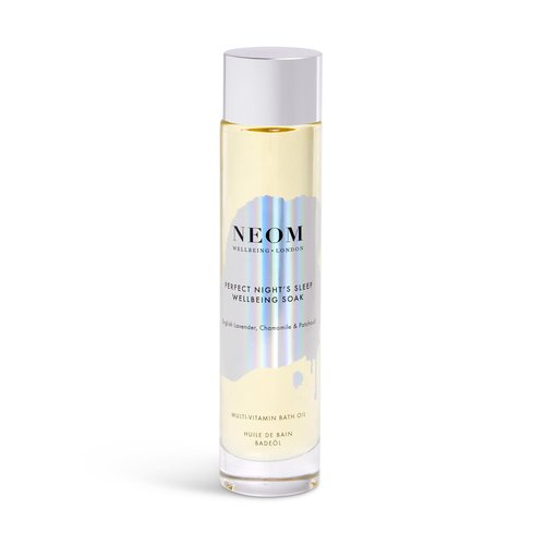 NEOM Perfect Night's Sleep Wellbeing Soak Bath Oil, 100ml| Lavender, Chamomile & Patchouli | Rosehip, Almond & Coconut Oil