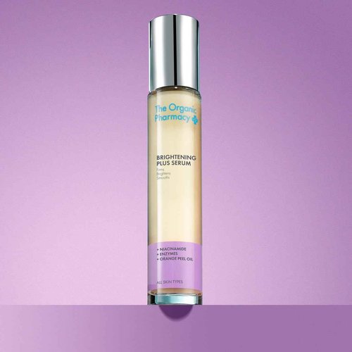 The Organic Pharmacy Brightening Plus Serum, 35ml - with Niacinamide, Enzymes, Orange Peel Oil (Formerly Rose Plus Brightening Complex)