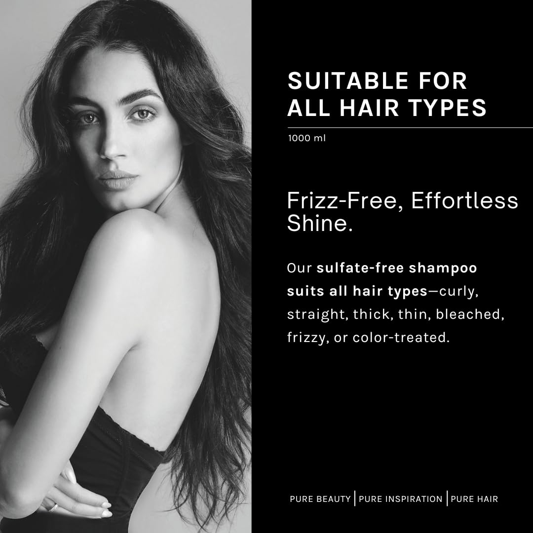 pH PURE HAIR Smooth Perfect Anti-Frizz Hair Mask - Deep Conditioning Hair Mask for Damaged, Dry, Curly & Color-Treated Strands with Monoi Oil & Magnolia Extract - 33.8 oz