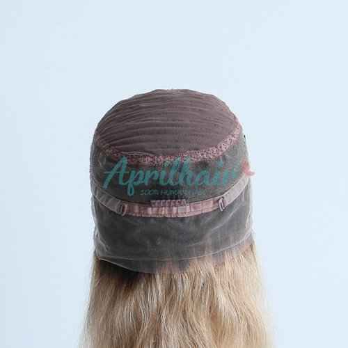 Aprilhair Pre-plucked Ombre #1B/27 Honey Blonde 360 Lace Frontal Wigs Body Wave Glueless 150% Density Brazilian Virgin Human Hair (10 INCH, Body Wave)