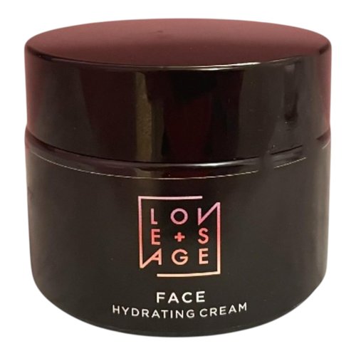 Love + Sage Vitamin-Rich Hydrating Face Cream, Whipped Oil-Based Moisture, Coconut Oil, Triglycerides, Vitamin E, Olive Squalene, Anti-Oxidant, Vegan, Cruelty-Free (Rose, Lavender, Ylang Ylang)