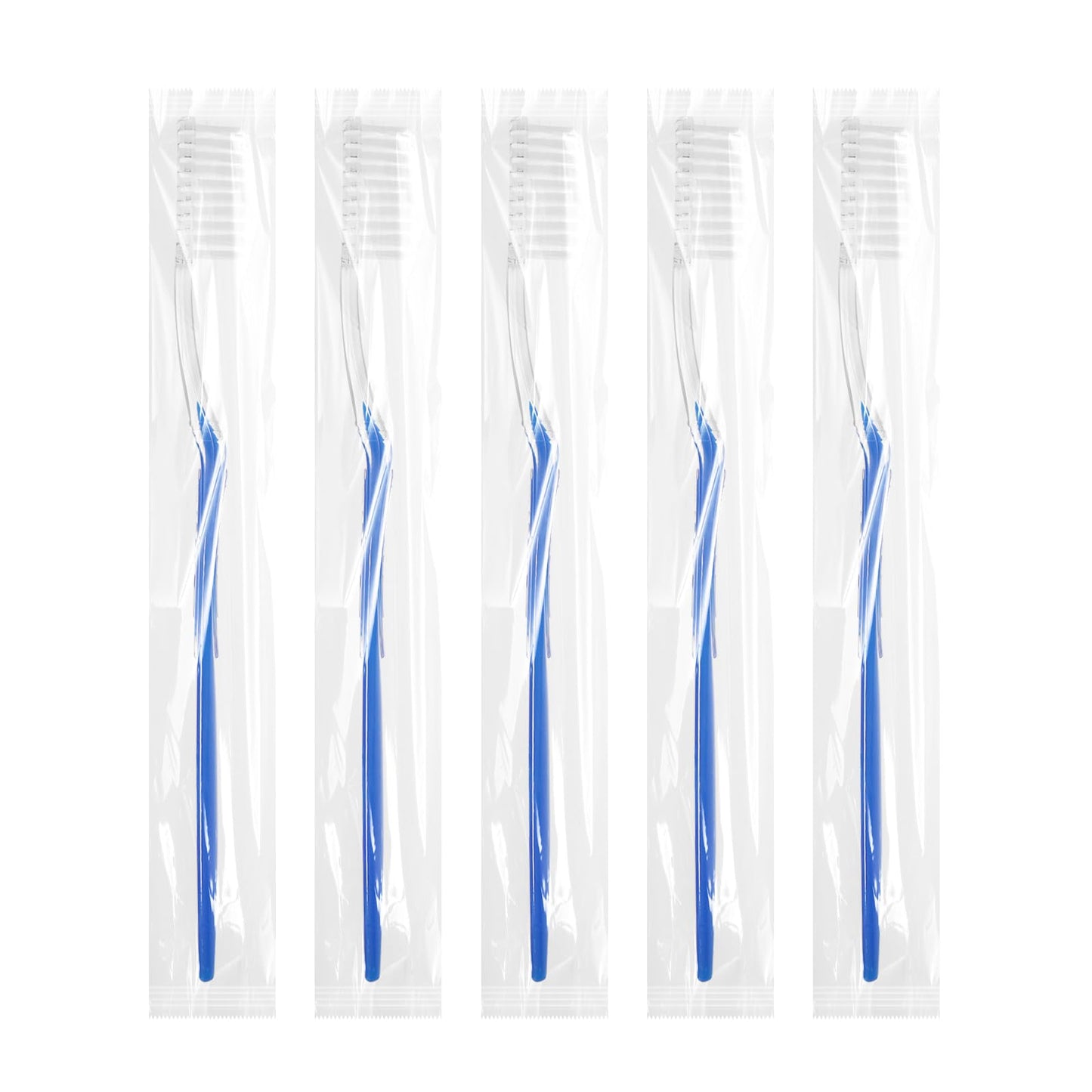 HQSLsund 500 pcs Prepasted Disposable Toothbrushes Bulk Individually Wrapped Pre Pasted Soft Bristle Tooth Brush Set Travel Toothbrushes for Homeless Gift Hotel Camping Travel