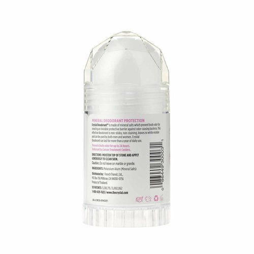 Crystal Mineral Deodorant Stick, Unscented 4.25 oz (Pack of 12)