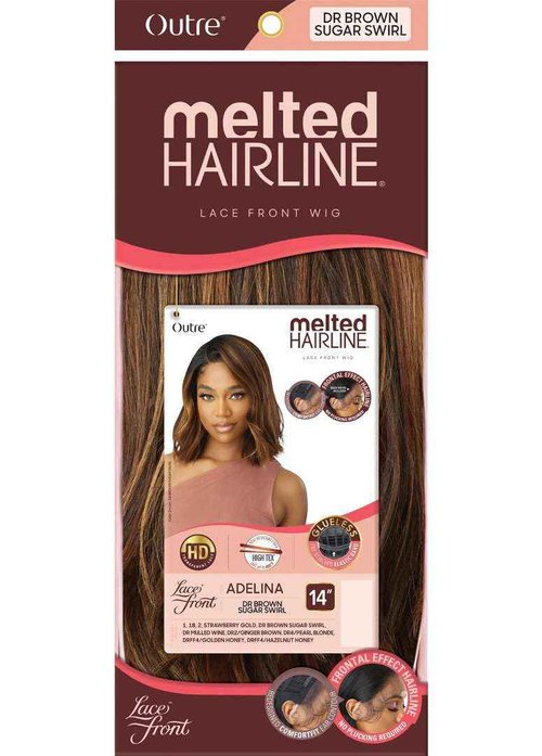 Outre Lace Front Wig - Melted Hairline - Adelina (DRFF4/HAZELNUT HONEY)