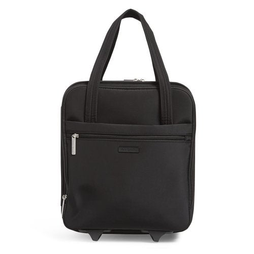 Vera Bradley Women's Softside Underseat Rolling Work Bag, Black, One Size