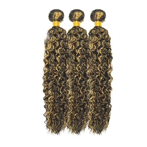Habiliana Bundles Human Hair 20 22 24 Inch Jerry Curly P1B/27 Human Hair Bundles 12A Unprocessed Brazilian Virgin Quick Weave Hair Extensions for Black Women