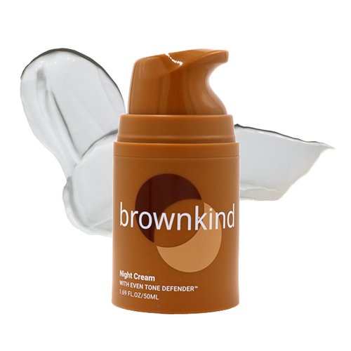 brownkind Night Cream – Restorative Overnight Moisturizer for Melanin-Rich Skin, Firms, Hydrates & Improves Texture, Dermatologist-Designed, 50ml
