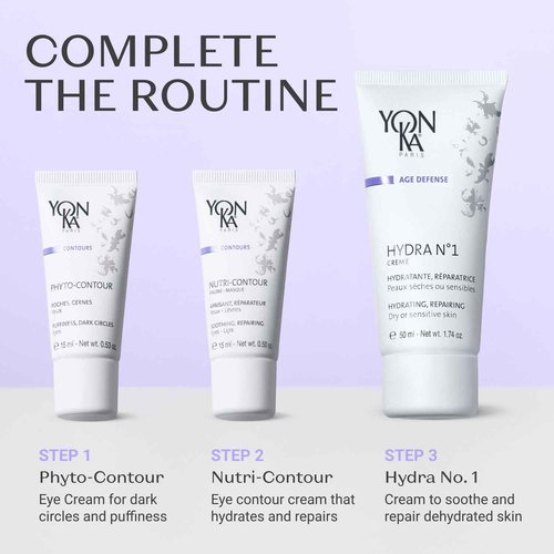 Yonka Phyto-Contour | Anti-Aging Eye Cream with Rosemary Extract | Reduces Puffiness & Dark Circles | For All Skin Types and Paraben-Free | 0.5 fl oz