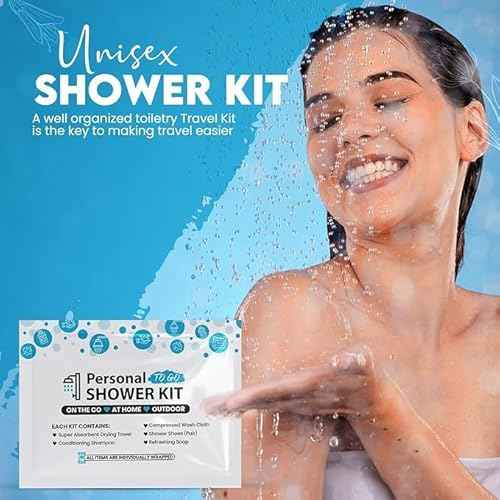 Compact Personal Shower Kit To-Go? Your Hygiene Companion for Travel, Gym, and Outdoor Adventures (100)