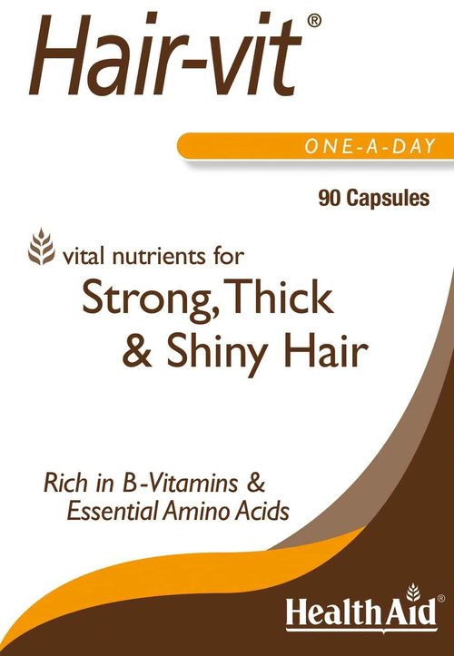 Hair VIT Hair Growth Supplement – 90 Capsules, Once Daily Formula with B-Complex Vitamins, Biotin, Amino Acids & Nutrients for Healthy, Strong, Fuller-Looking Hair in Men & Women