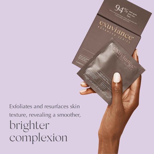 EXUVIANCE Pure Retinol Correcting Peel Weekly At-Home Chemical Peel For Dark Spots, 6 ct.