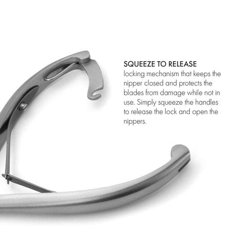 Pedicure Ingrown Nippers FINOX Surgical Steel Toe Nail Clippers German Stainless Steel Podiatry Tool in Leather GERmanikure Solingen p127