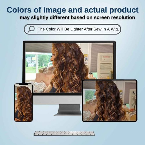 ALHER #P4/27 Honey Blonde Highlight Bundle 30 Inch Body Wave, 12A 100% Brazilian Remy Real Human Hair Piano Color Highlight Brown Balayage Ombre Colored Thick Single Bundle Wavy For Black Women