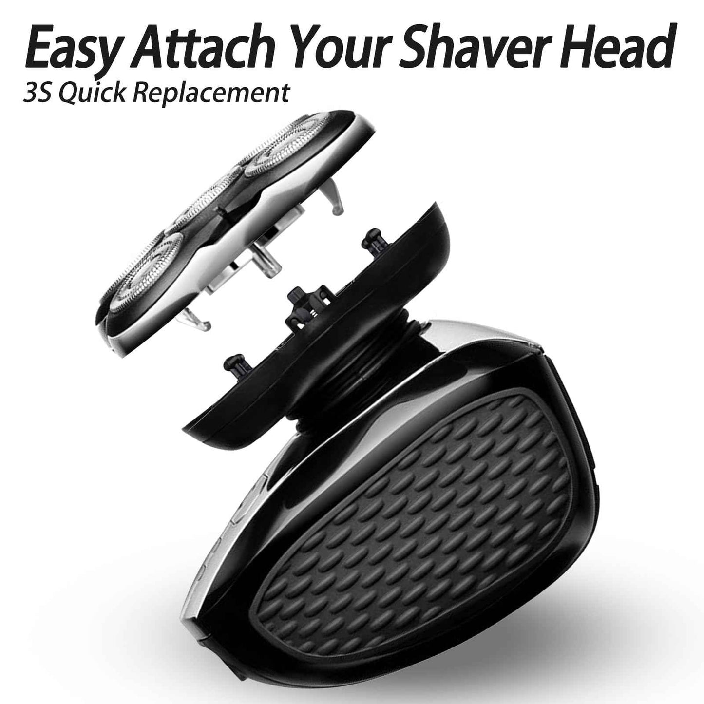 3Pack Blade Pro Replacement Head Compatible with Remington Balder Pro XR7000, 5 Dual Track Shaver Heads for a Smooth and Close Shave with No-Irritation.(Pack of 3)