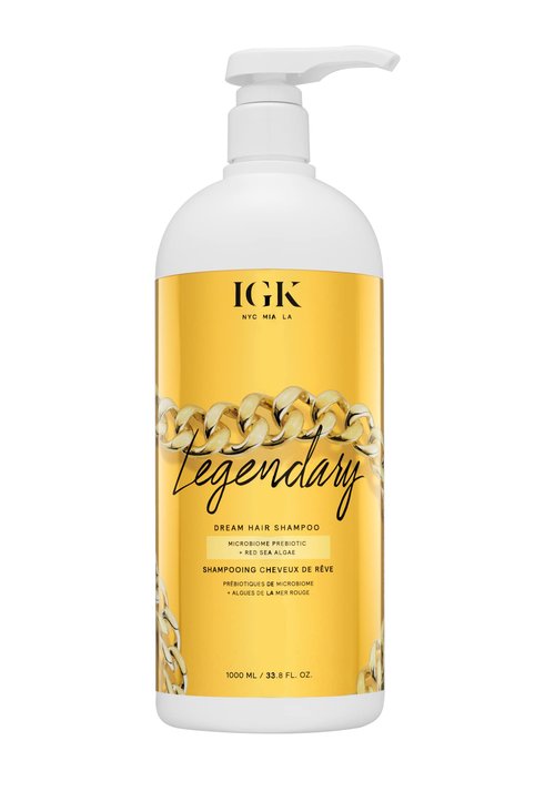 IGK LEGENDARY Dream Hair Shampoo Liter | Healthy + Hydrated + Shine | Vegan + Cruelty Free | 33.8 Oz