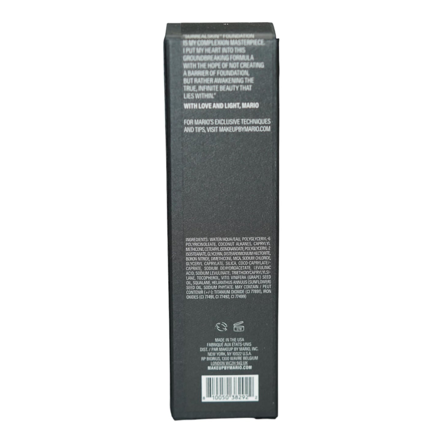 MAKEUP BY MARIO SurrealSkin Liquid Foundation, Liquid Formula, Vegan, Long-wearing coverage, Hydrating, Natural Finish, Size 30 mL (1C - fair with cool undertones)