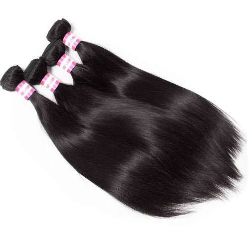 CYNOSURE Brazilian Hair 3 Bundles 9A Virgin Unprocessed Straight Human Hair 12 14 16 inches Brazilian Straight Hair…