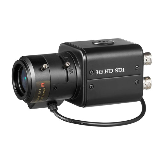 3G SDI Camera, 2MP 1080P Digital CCTV Security Camera, 1/2.8 High Sensitivity Sensor with 2.8-12mm Manual Varifocal Auto Iris Lens，DC12V 1A Power Adapter Free by Click Below Extra Saving