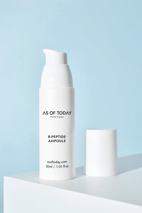 AS OF TODAY R-Peptide Ampoule/Serum | 1% Peptide Anti-Aging Serum | Hydrating Hyaluronic Acid & Vitamin E | Firming, Wrinkles & Deep Moisture | Clean Beauty | Clinically Proven |1 fl oz
