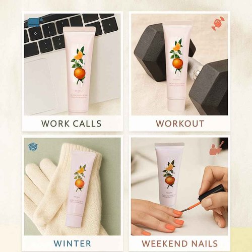 DEMIKI Shea Butter Hand Cream for Dry Cracked Hands, Birthday Gifts for Women,Bridesmaid Gifts,Nurse Gifts,Teacher Appreciation Gifts,Japanese Fragrance Hand Lotion Moisturizer Travel Size1.7fl.ozx4