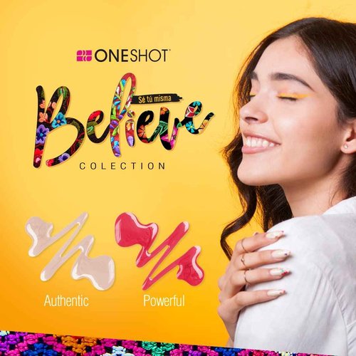 LACCOVER ONE SHOT - NAIL POLISH GEL SET BELIEVE COLLECTION, 8 COLORS, 1/2 Fl Oz each one, by NAIL FACTORY