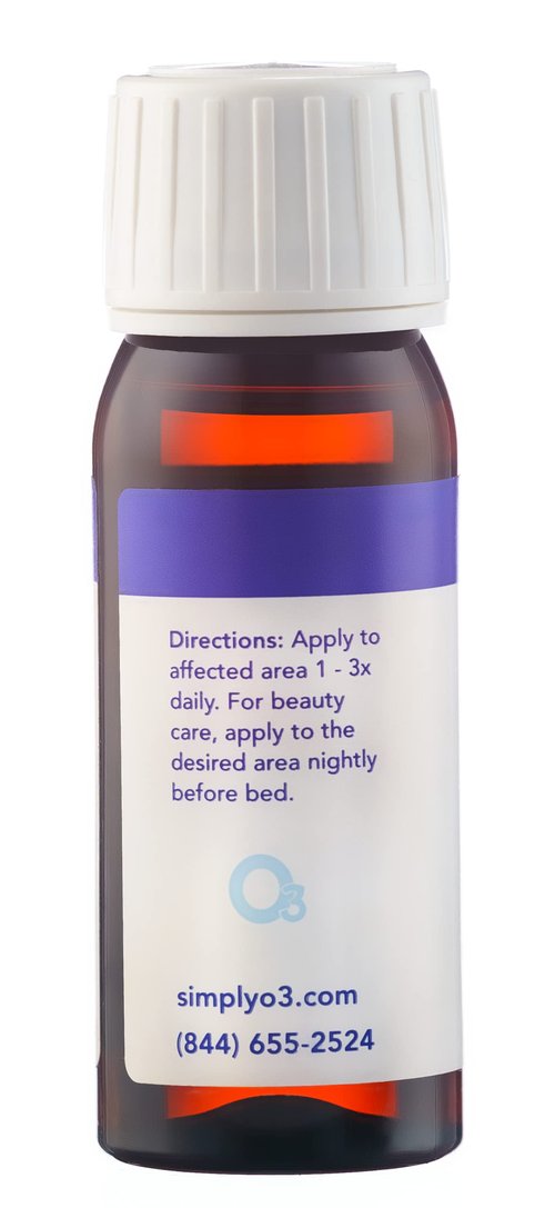 Simply O3 Pure Organic Ozonated Olive Oil Orginal Strength 800 Peroxide For Face and Skin Helps In Acne, Anti-Aging, Wrinkles and Rosacea For Sensitive Skin with Made in Spain