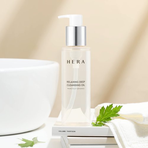 HERA Gentle Cleansing Oil, Soothing and Moisturizing Makeup Removal for Dry, Sensitive Skin by Amorepacific, 6.76 FL OZ