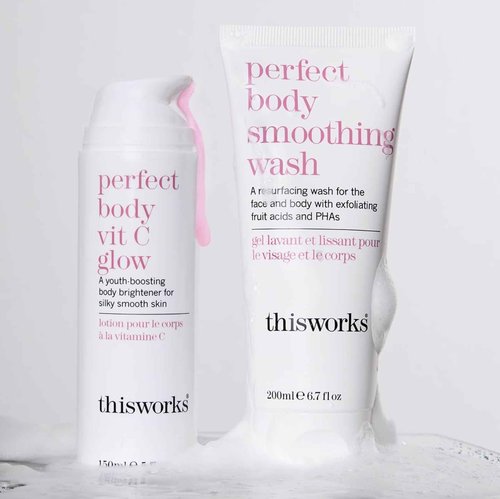 THISWORKS Perfect Body Vitamin C Glow Body Cream & Moisturizer 5 Ounce (150ml)