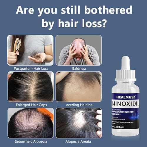 5% Minoxidil for Men & Women, Biotin, Unscented, Red, Unisex-Adults, Hair Growth, Hair Fall Control, 2 Bottles, 100ml (3.36 Fl Oz)