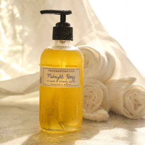 Farmaesthetics Midnight Honey Bath and Beauty Oil (7oz) | Ethically Sourced Sustainable Beauty | Clean, All Natural, Small Batch Skincare