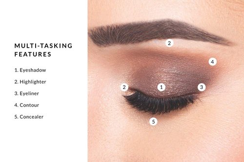 Xtreme Lashes Glideshadow Long Lasting Eyeshadow Stick Smokey Mattes Quad Collection, Onyx, Chocolate, Sienna, Nude, Lightweight Cream to Powder Makeup, No Fallout, Lash Extension Safe