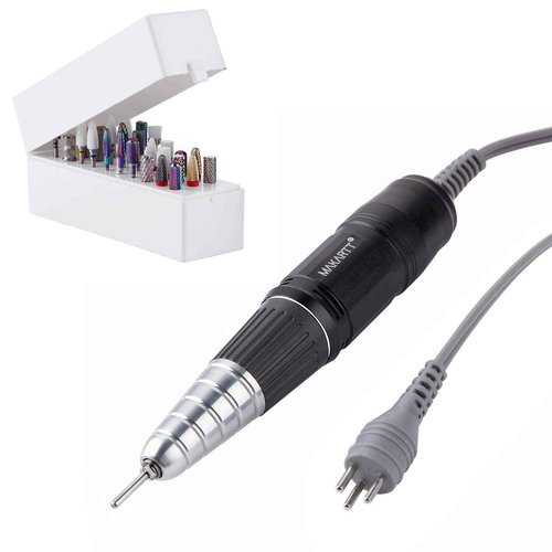 Makartt Nail Drill Bits Holder Dustproof Stand Displayer Bundle With Nail Drill Handpiece for Up200 Machine