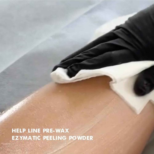 Italwax Help Line Enzymatic Peeling Powder 3.17 oz (90g) – Gentle Facial Exfoliant with Papain and Bromelain – Pre-Waxing Skincare – for Professional and Home Use