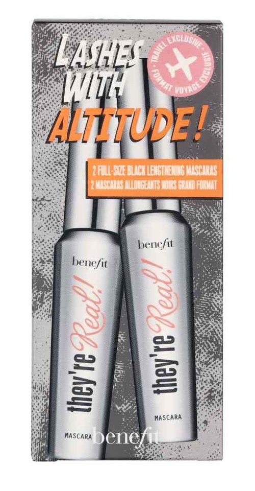 Benefit Cosmetics They're Real Beyond Mascara Duo Set Black, 0.3 Ounce (Pack of 2)