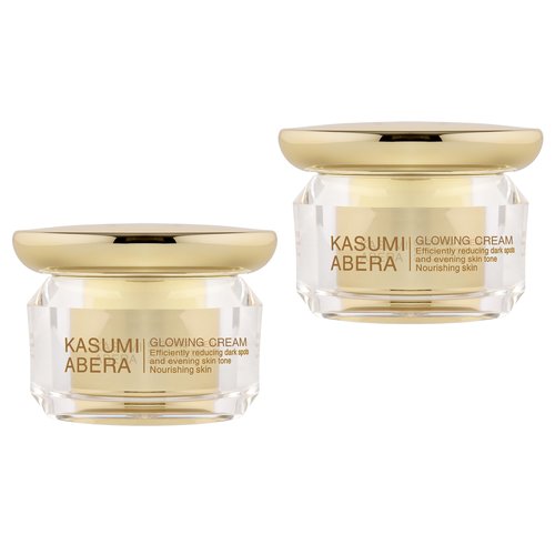 ABERA Kasumi Face Cream, Hydrating Treatment for Face, Smooth Enhancer, Extensive Moisturizer (0.7 Oz Per Item) (2 Box)