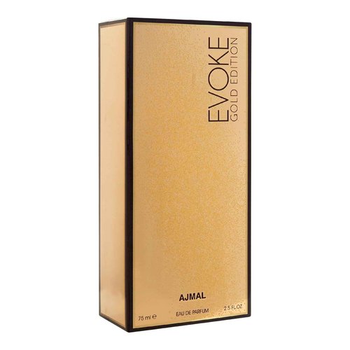 Ajmal Evoke Gold Edition Eau de Parfum 2.5 oz / 75 ml for Men and Women | Fresh Spicy & Woody Oriental Fragrance | Long-Lasting Dubai Luxury Scent