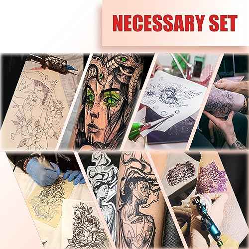 SOTICA 15PCS Tattoo Practice Skin, Tattoo Fake Practice Skins Double-Sided Tattoo Skin Practice Eyebrow Tattoo Lip Practice Skin 7.6¡±¡¿5.4¡± Fake Skin for Tattoo Artist Tattooing