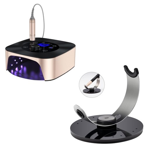 MelodySusie Professional 2 in 1 Nail Drill with Nail Lamp with MelodySusie Nail Drill Holder