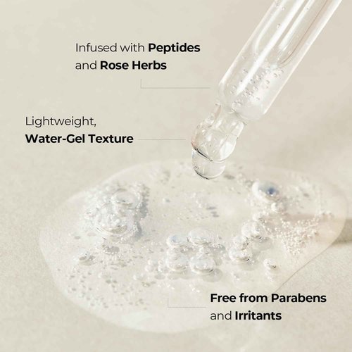 STEAMBASE Roseherb Volume Lifting Youth Serum, 1.01 fl oz - Hydrating Peptides & Rose Herb Serum for Face, Plump, Glowy Skin | Korean Skin Care, Travel Size