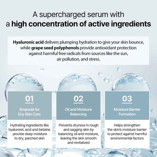 DR+LAB Hydra-15 Soothing Ampoule 5.07 fl oz /150ml Deep Hydrating Moisturizing for Dry, Sensitive Skin with Hyaluronic Acid Korean Skincare